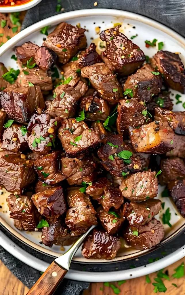 Saftige Steakwürfel aus dem Airfryer