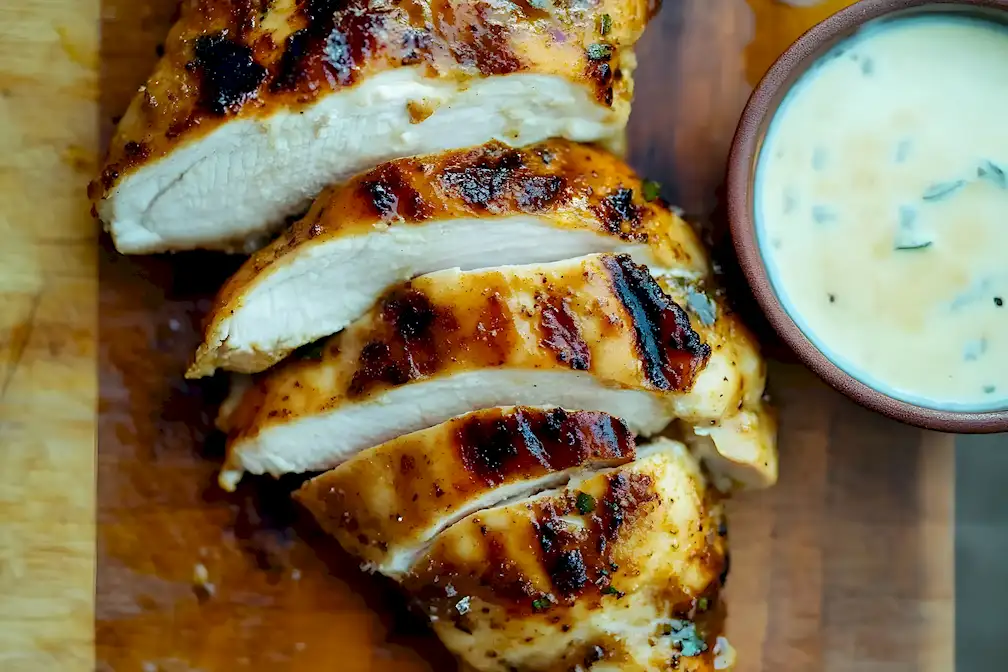 Gegrilltes Hähnchen mit Alabama White Sauce