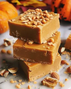 Butterscotch Kürbis Fudge einfaches Herbstdessert