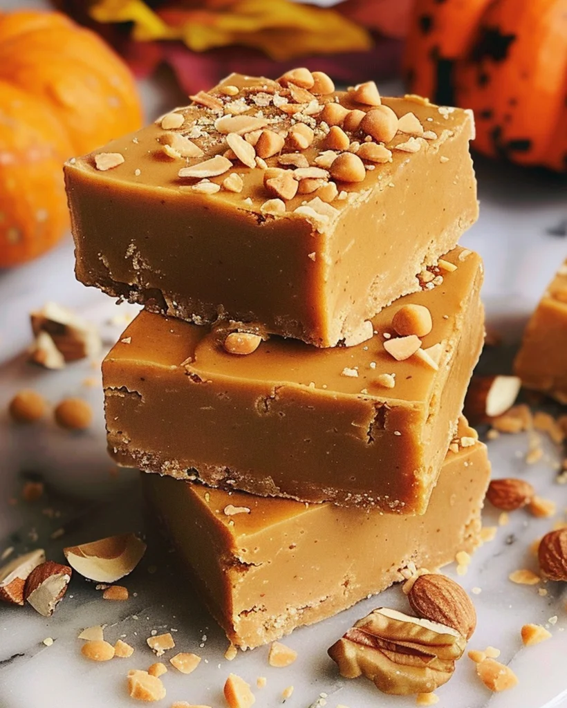 Butterscotch Kürbis Fudge einfaches Herbstdessert