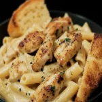 Cremige Cajun Hühnchen Pasta mit Parmesan