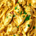 Cremige Hähnchen Curry Pasta schnell gemacht