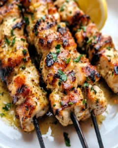 Hähnchen Spiedini mit würziger Amogio Sauce