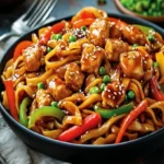 Hähnchen Teriyaki Nudeln schnell und lecker