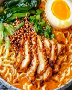 Hühner Tantanmen Ramen Cremig und Herzhaft