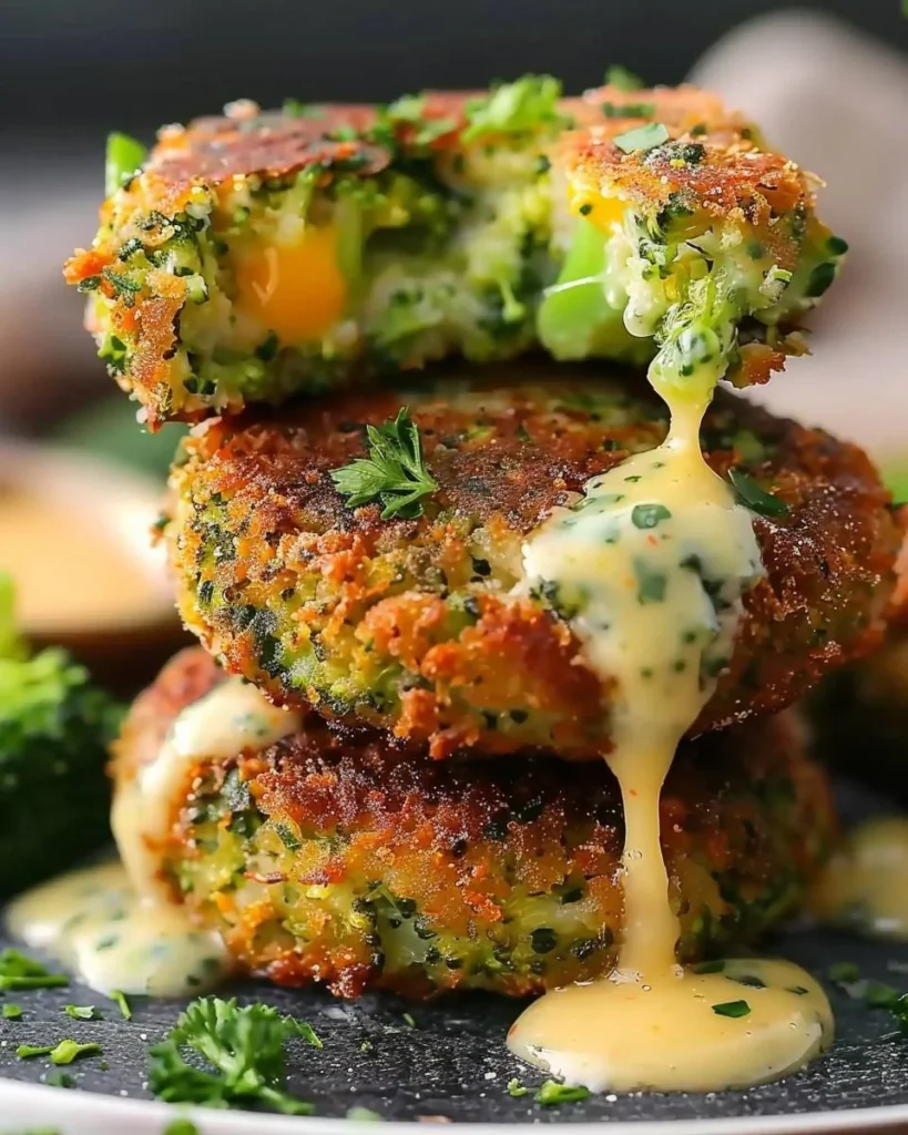 Brokkoli-Käse-Patties