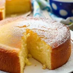 Leckerer Butterkuchen auf einem weißen Teller