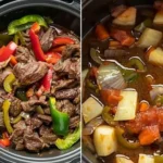 Langsam gekochtes Pfeffersteak Gericht für Feinschmecker