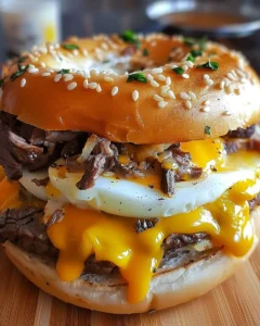 Hausgemachter Steak Egg Cheese Bagel nach McDonald’s Rezept