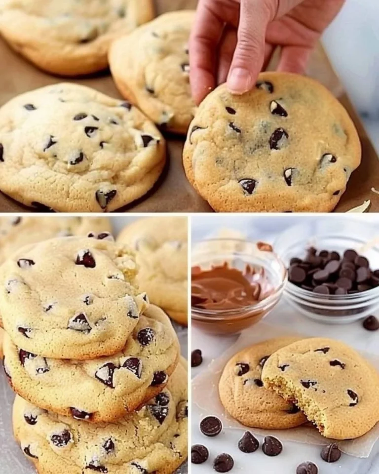 Einfache Schokoladenkekse frisch gebacken auf einem Teller