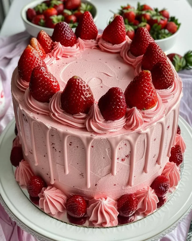 Erdbeer-Buttercreme-Kuchen