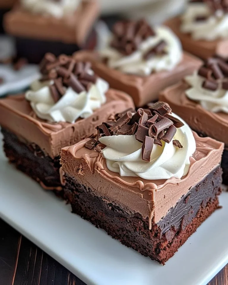 Französische Seidenbrownies mit schokoladigem Teig und zarter Textur