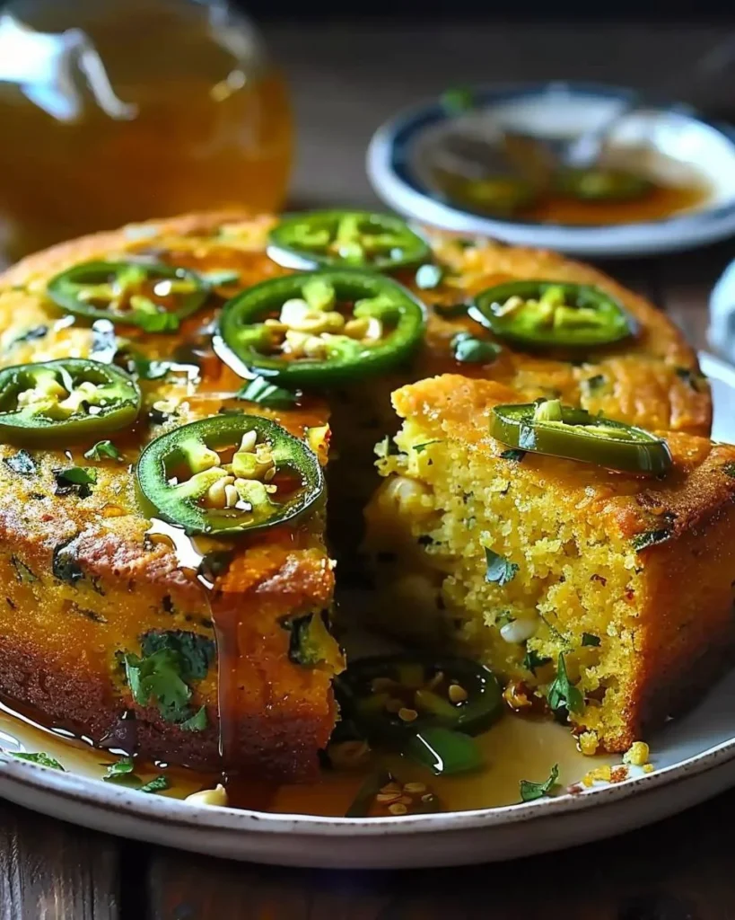 Jalapeño-Maisbrot mit Limettenhonigglasur