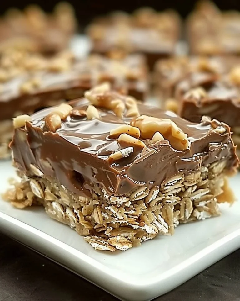 Gesunde Back-Schokoladen-Hafer-Riegel auf einem Tisch