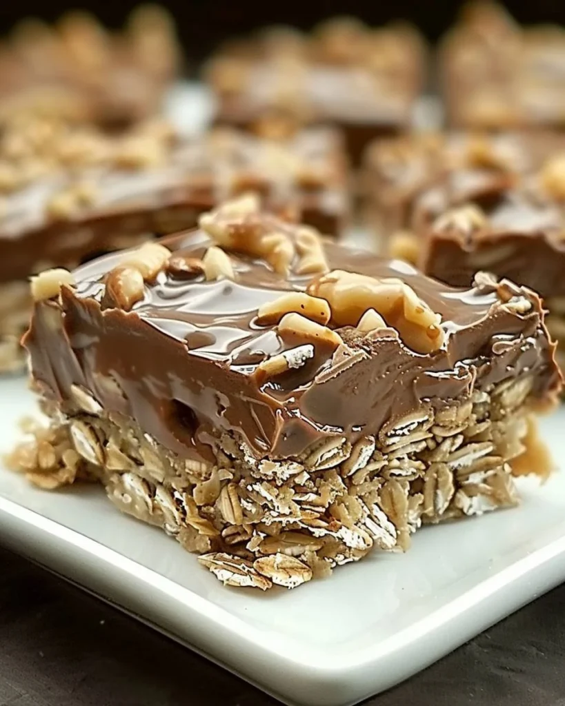 Keine Back-Schokoladen-Hafer-Riegel