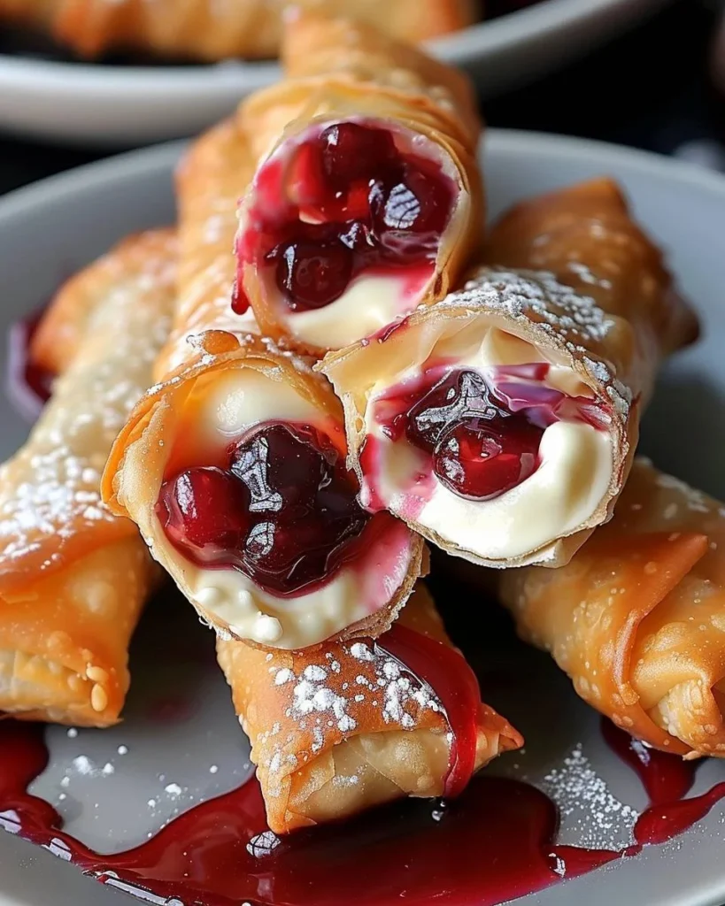 Kirschtorte Käsekuchen Frühlingsrollen