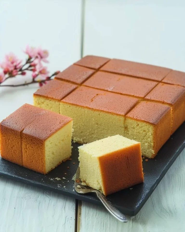 Leckerer Kuchen Beraouinse auf einem Teller serviert