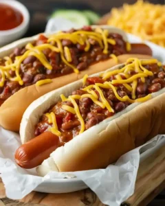 Einfaches Hot Dog Chili aus dem Slow Cooker