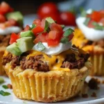 Herzhafte Taco Cupcakes für jeden Anlass