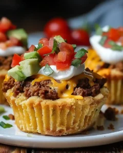 Herzhafte Taco Cupcakes für jeden Anlass
