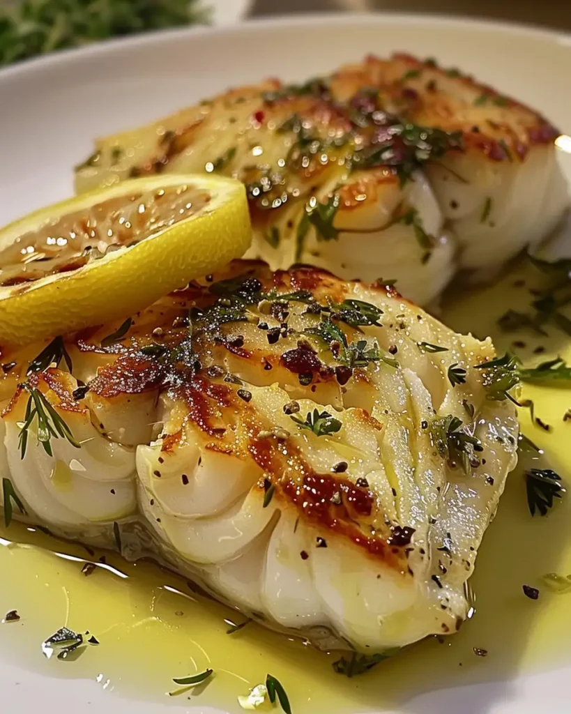 Zitronen-Kabeljau aus dem Ofen