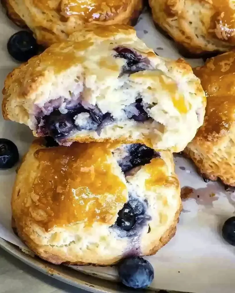 Blaubeer-Biscuits