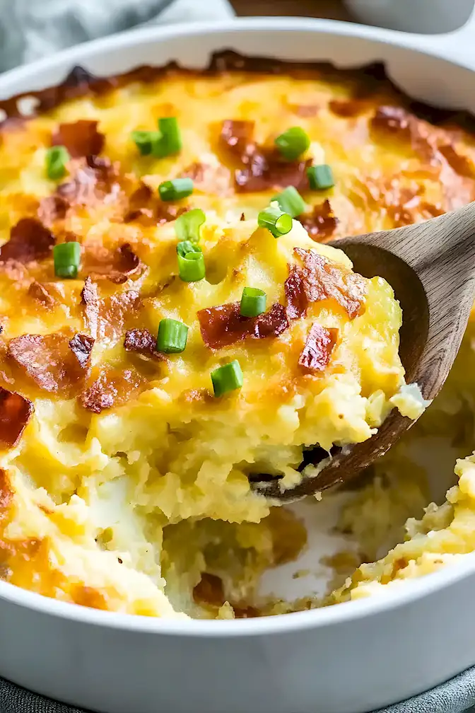 Herzhafter Kartoffel-Auflauf mit Bacon & Käse – perfekt für jeden Familienabend