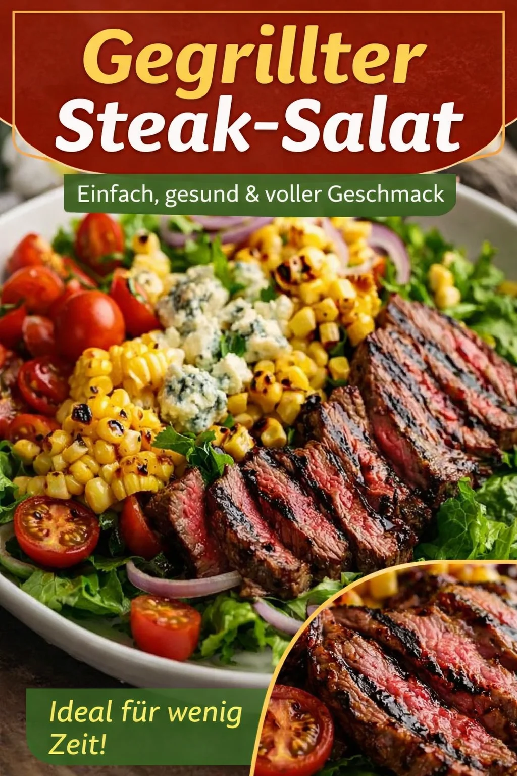 Balsamic Steak-Salat: Der perfekte Genusshappen für dein Abendessen - Entdecke den perfekten Balsamic Steak-Salat mit zartem Rinderfilet, frischem Gemüse und einer unwiderstehlichen Vinaigrette. Ideal für ein gesundes Abendessen, das schnell zubereitet ist und jeden Gaumen erfreut. Probiere es aus und taste dich an diesen herzhaften Genuss. Hol dir jetzt das Rezept für diesen köstlichen Salat und beeindrucke deine Gäste! #BalsamicSteakSalat #GesundesAbendessen #LeckerUndGesund