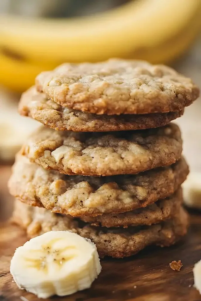 Leckere Bananenbrot-Kekse auf einem Teller, ideal zum Naschen.