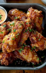 Bang Bang Hähnchen Rezept mit knusprigem Hähnchen und würziger Sauce