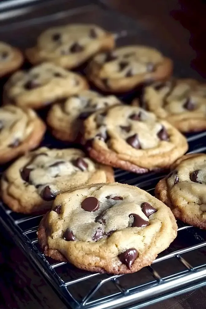 Leckere Schokoladenkekse auf einem Teller, frisch gebacken