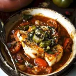 Traditionelles Bouyiourdi Gericht mit frischen Zutaten und würziger Soße