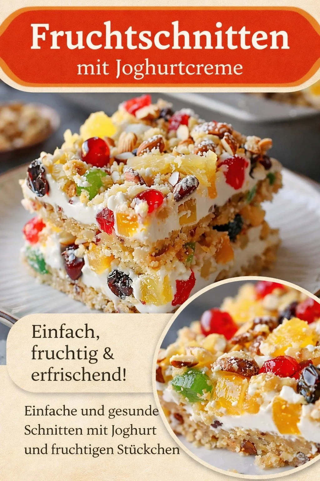 Cremige Käsekuchen Schnitten mit Obst: Ein Genuss für jede Kaffeetafel - Suchst du nach einer köstlichen und einfachen Backidee? Diese Käsekuchen Schnitten sind perfekt für deine Kaffeetafel! Mit cremigem Frischkäse, frischem Obst und knackigen Nüssen sind sie der absolute Hit. Ideal für Backanfänger und erfahrene Bäcker. Probiere unser Rezept und überrasche deine Gäste! Loslegen und genießen! #Käsekuchen #Backen #Kaffeetafel