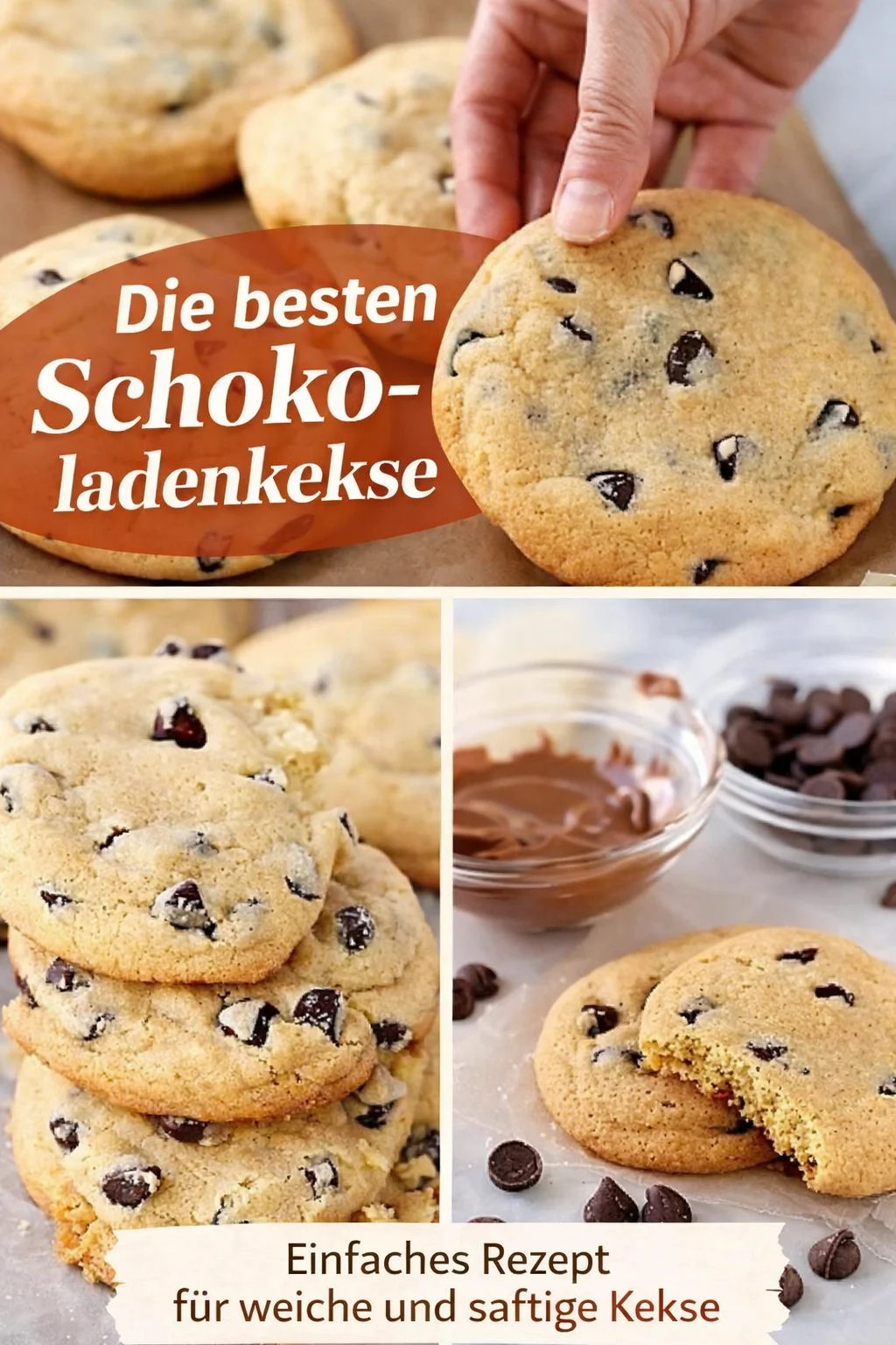 Die unwiderstehlichsten Schokocookies, die du je backen wirst - Bist du bereit, die besten Schokocookies zu backen? Dieses Rezept ist ein echter Klassiker und sorgt für ein unvergleichliches Geschmackserlebnis. Der köstliche Duft wird deine Sinne verzaubern! Probiere es noch heute aus und überrasche deine Freunde und Familie. Du wirst sehen, wie schnell die Cookies verschwinden! Lass dich inspirieren und entdecke mit uns die Freude am Backen! #Schokocookies #Backen #Kekse