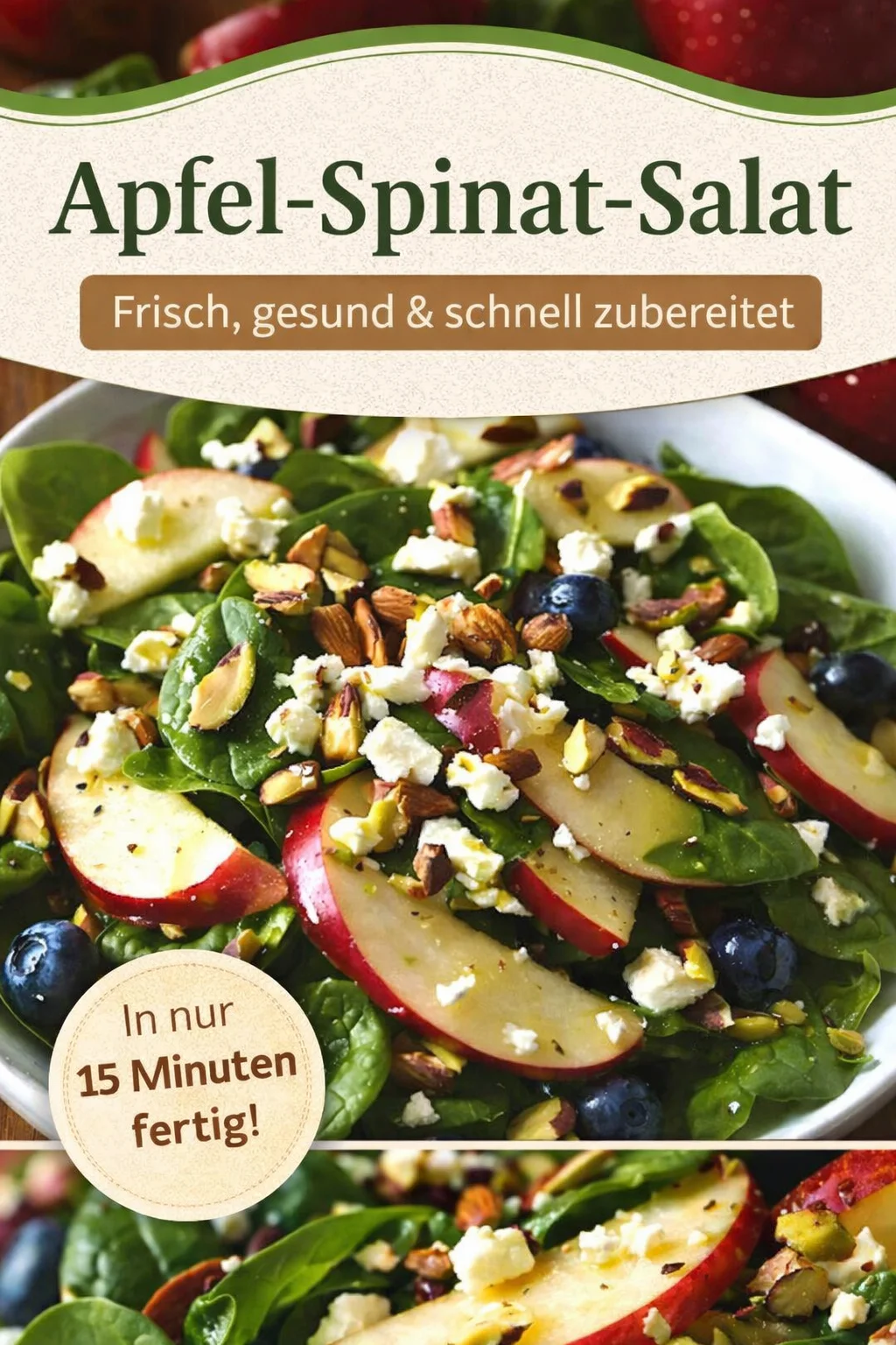 Frischer Apfelsalat mit Honig-Senf-Dressing für den perfekten Genuss - Erlebe den Geschmack deiner Kindheit mit diesem köstlichen Apfelsalat! Das cremige Honig-Senf-Zitronen-Dressing sorgt für ein unvergessliches Geschmackserlebnis. Schnell zubereitet und ideal für warme Tage oder als Beilage zu deinem Grillabend. Probiere es jetzt aus! #Apfelsalat #GesundeRezepte #Frühlingsküche