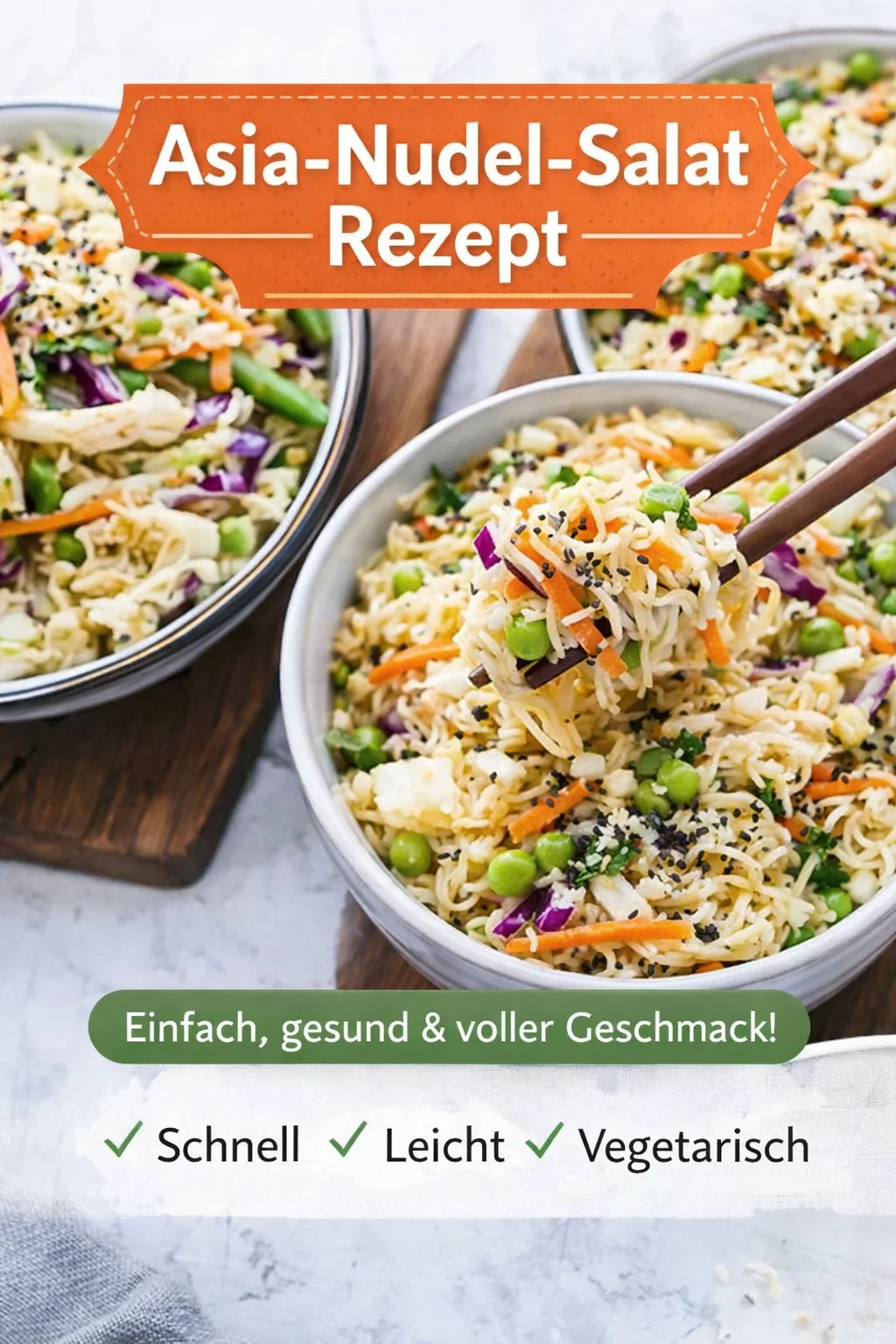 Frischer Ramen Salat: Leicht, lecker und perfekt für jede Gelegenheit! - Suchst du nach einem leckeren, leichten Gericht? Probiere unseren knackigen Ramen Salat! Mit frischem Gemüse, proteinreichem Hähnchen oder Tofu, und einem Dressing deiner Wahl ist er ideal für die Mittagspause oder als Beilage zum Grillen. Klicke hier für das vollständige Rezept und genieße gesunde Mahlzeiten! #RamenSalat #GesundeRezepte #SchnelleGerichte