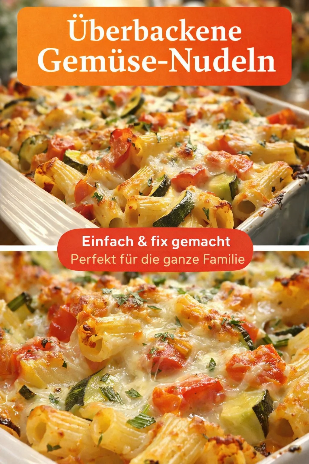 Gebackene Mostaccioli Primavera: Der perfekte Auflauf für den Feierabend - Entdecke unser einfaches und köstliches Rezept für Gebackene Mostaccioli Primavera! Dieser bunte Auflauf ist vollgepackt mit frischem Gemüse und Käse und eignet sich hervorragend für ein schnelles Abendessen. Mache dir die Freude auf ein duftendes Gericht und überrasche deine Familie. Jetzt ausprobieren und genießen! #Auflauf #Pasta #Vegetarisch