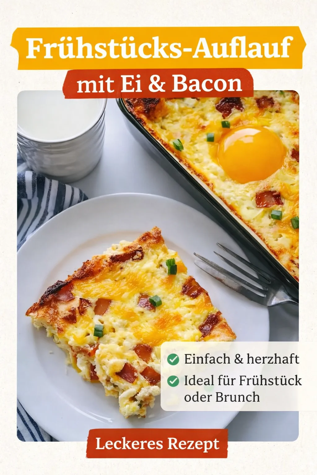 Genieße den perfekten Start mit herzhafter Amish Frühstücksauflauf - Start deine Morgen richtig mit unserem köstlichen Amish Frühstücksauflauf! Saftiger Bacon, cremiger Käse und gehaltvolle Rösti vereinen sich zu einem unwiderstehlichen Gericht. Perfekt für ein Familienfrühstück oder Brunch mit Freunden. Probiere es aus und erlebe den Geschmack! Teile dein Ergebnis in den Kommentaren! #Frühstücksauflauf #HerzhaftesFrühstück #EinfacheRezepte