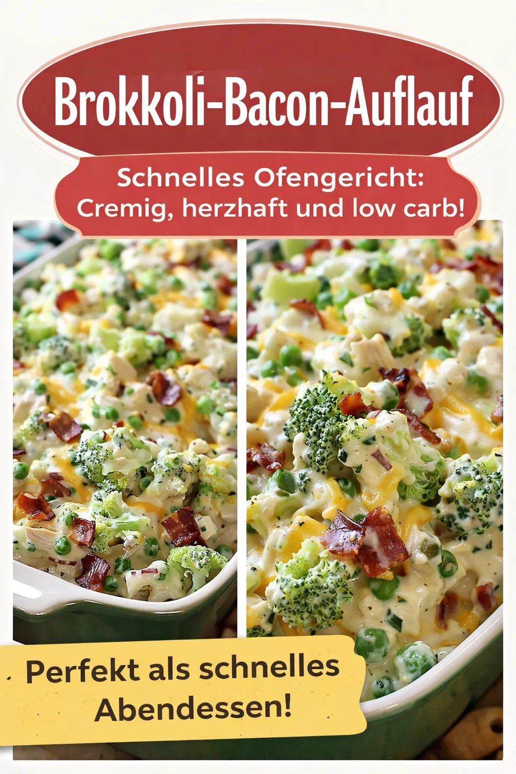 Gesunder Blumenkohlauflauf mit Hähnchen und Käse für ein schnelles Abendessen - Lust auf ein herzhaftes und gesundes Gericht, das glücklich macht? Unser Blumenkohlauflauf mit Hähnchen und Käse ist die perfekte Lösung für dein nächstes Abendessen! Einfach zuzubereiten und voller Geschmack – entdecke jetzt das Rezept und genieße guilt-free. Probiere es aus und überrasche deine Familie! #Blumenkohlauflauf #GesundeRezepte #AbendessenIdeen