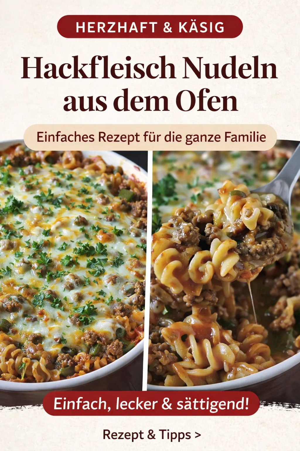 Herzhaftes Amish Auflauf Rezept für glückliche Momente - Entdecke den perfekten Auflauf für gemütliche Abende: der Amish Auflauf. Mit Rinderhack, Pasta und einer cremigen Soße ist dieses Rezept einfach und doch unglaublich lecker. Teile das Glück mit Familie und Freunden! Probiere es jetzt aus und bringe ein Stück Heimat auf den Tisch. Lass dich von diesem herzhaften Gericht verzaubern! #AmishAuflauf #HerzhafteRezepte #Kochinspiration