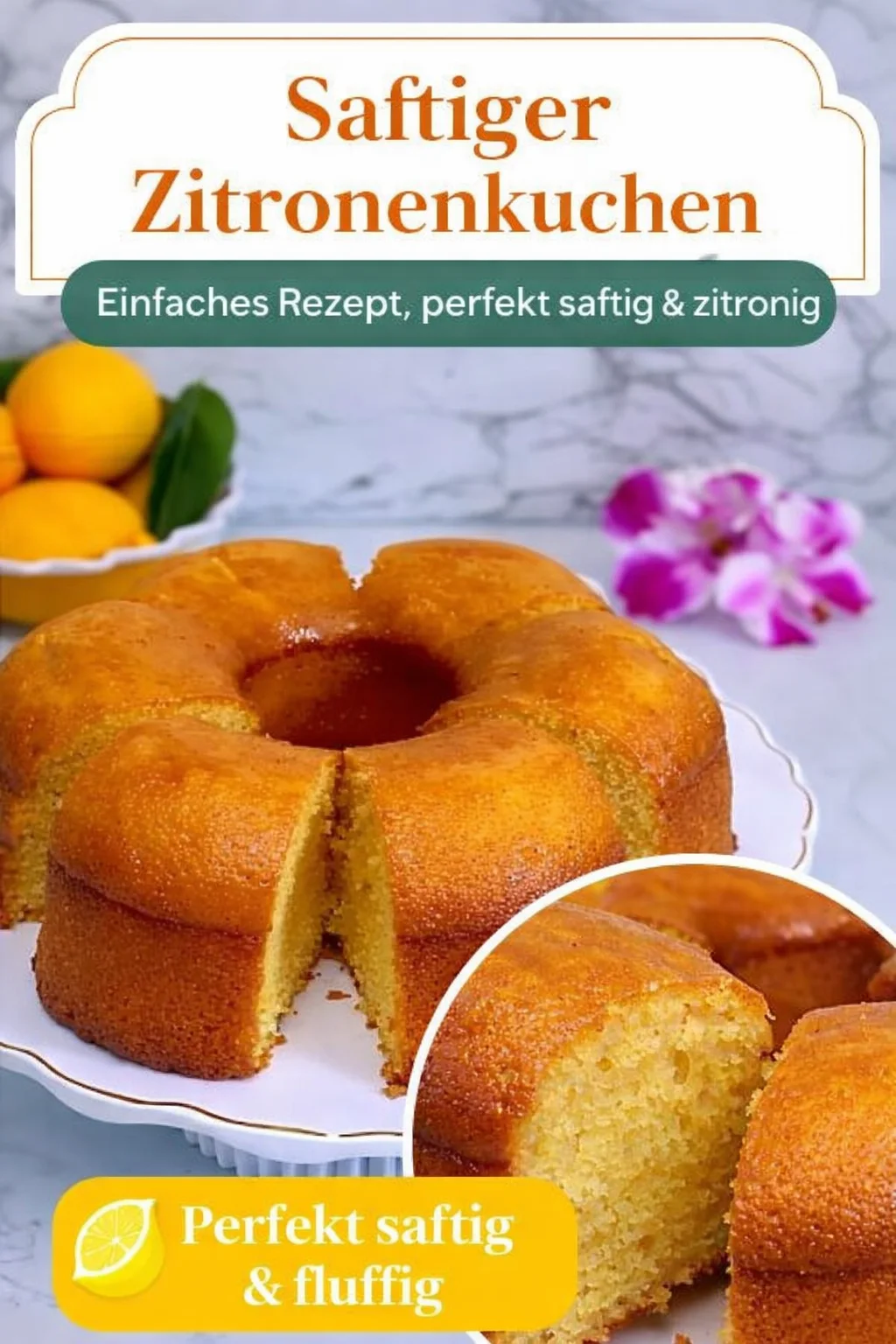 Himmlischer Zitronenkuchen – Der perfekte Genuss für jeden Anlass! - Entdecke das Rezept für einen unglaublich saftigen Zitronenkuchen, der deine Küche mit einem fantastischen Duft erfüllt. Ideal für jede Feier oder einfach als süße Verführung für dich selbst. Lass dir diese Leckerei nicht entgehen! Folge unserem Schritt-für-Schritt Rezept und genieße diesen Kuchen, der auf der Zunge zergeht. Probiere es jetzt aus! #Zitronenkuchen #Backen #KuchenRezepte