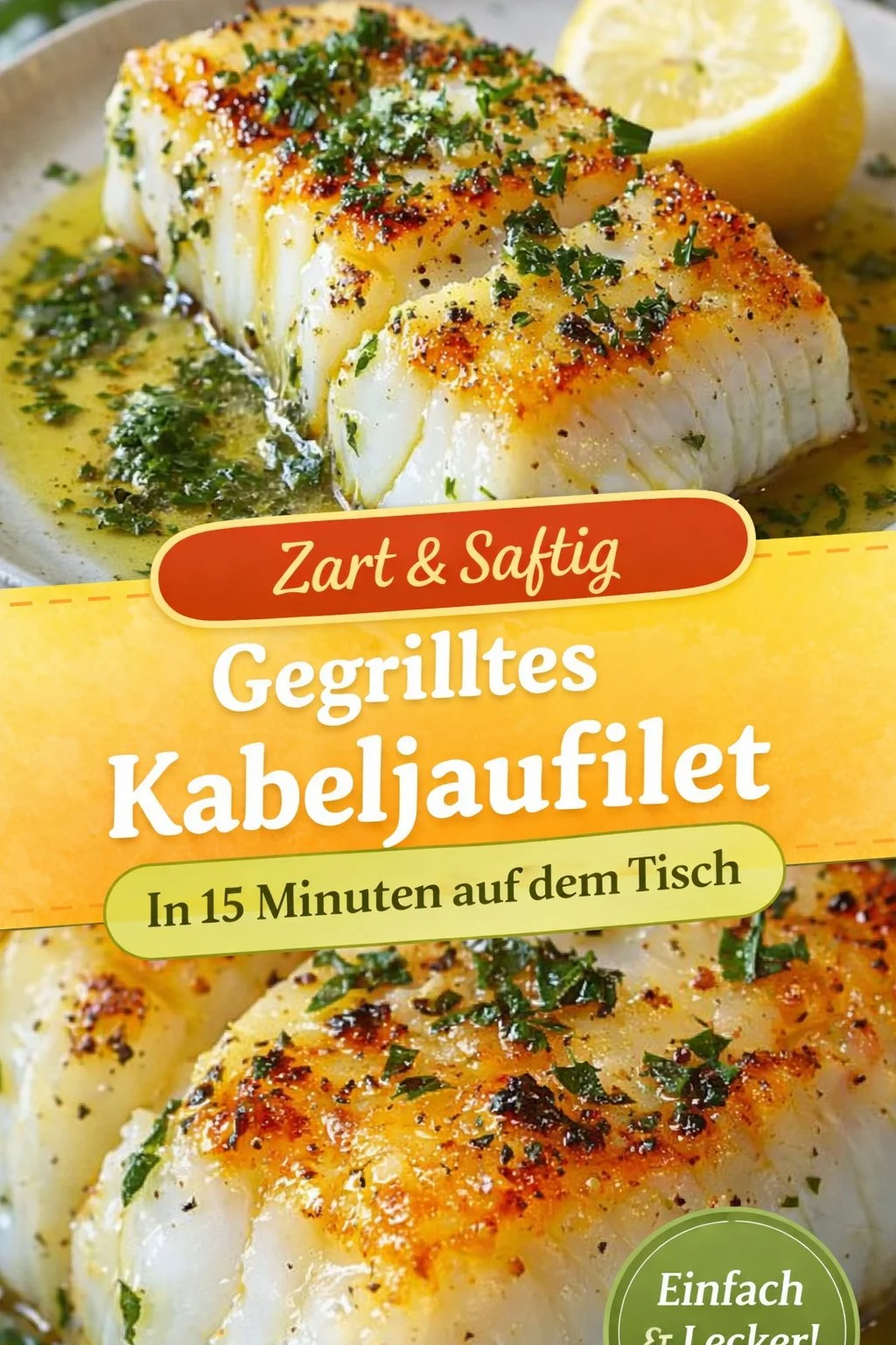 Jetzt Golden Seared Cod mit Kräuterbutter-Sauce entdecken: Einfach & Lecker! - Suchst du nach einem köstlichen Fischrezept? Probiere dieses einfache Kabeljau-Rezept mit einer aromatischen Kräuterbutter-Sauce. Perfekt für ein schnelles Abendessen, das deine Familie begeistern wird! Lass dir dieses leichte und gesunde Gericht nicht entgehen! Klicke auf „Mehr erfahren“ für die vollständige Anleitung und entdecke dein neues Lieblingsrezept! #Fischgerichte #Kabeljau #EinfachKochen