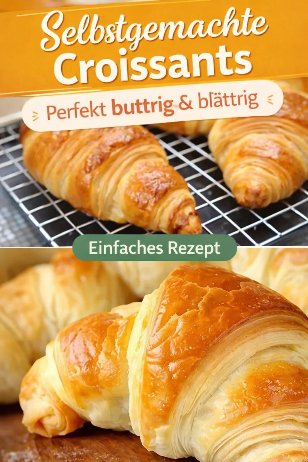 Leckere Croissants einfach selber backen für dein perfektes Frühstück - Hast du Lust auf frische, selbst gebackene Croissants zum Frühstück? Mit diesem einfachen Rezept zauberst du im Handumdrehen köstliche Croissants, die deinen Morgen verschönern. Lass den Duft frisch gebackener Croissants durch deine Küche ziehen! Probiere es aus und teile deine Kreationen mit uns! #Croissants #Backen #Frühstück