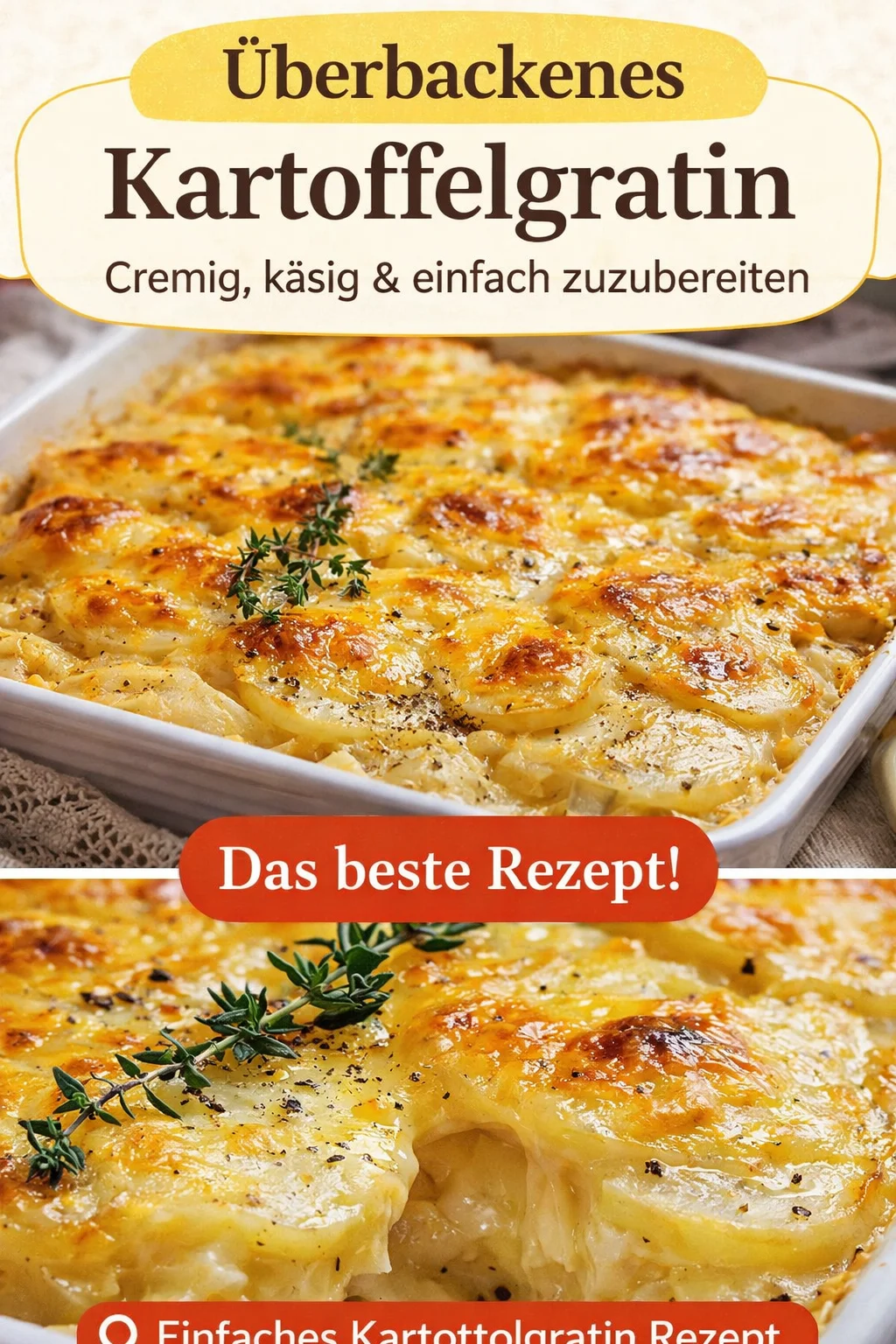 Perfektes Rezept für ein cremiges Kartoffelgratin – Einfach und Lecker! - Entdecke die Geheimnisse eines köstlichen Kartoffelgratins, das dich und deine Gäste begeistern wird! Mit cremigem Cheddar-Käse und einer herzhaften Sahnesoße wird dieses Rezept zum Highlight deines Abendessens. Folge den einfachen Schritt-für-Schritt-Anleitungen und zaubere ein Gericht, das immer gelingt. Probiere es noch heute aus! #EinfacheRezepte #Kartoffelgratin #Hausmannskost