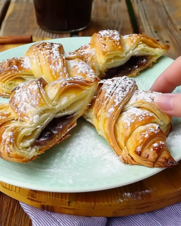 Goldsüße Blätterteig-Dreiecke für ein schnelles Frühstück