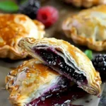 Schwarzbeer-Handpasteten mit frischen Zutaten auf einem Holztisch