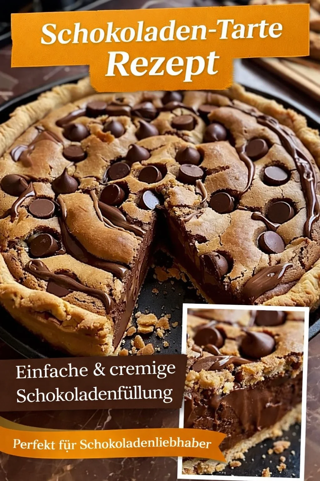 Unwiderstehlicher Nutella Cookie Pie: Schnell und einfach selbst gemacht - Hast du Heißhunger auf etwas Süßes, aber keine Zeit für aufwendige Rezepte? Dieser Nutella Cookie Pie ist genau das, was du brauchst! In nur wenigen Schritten zauberst du einen himmlisch leckeren Kuchen, der einfach jeder liebt. Probiere das Rezept und verwöhne dich und deine Lieben mit diesem schokoladigen Genuss. Jetzt backen und genießen! #NutellaCookiePie #SchnelleRezepte #Kuchenrezepte
