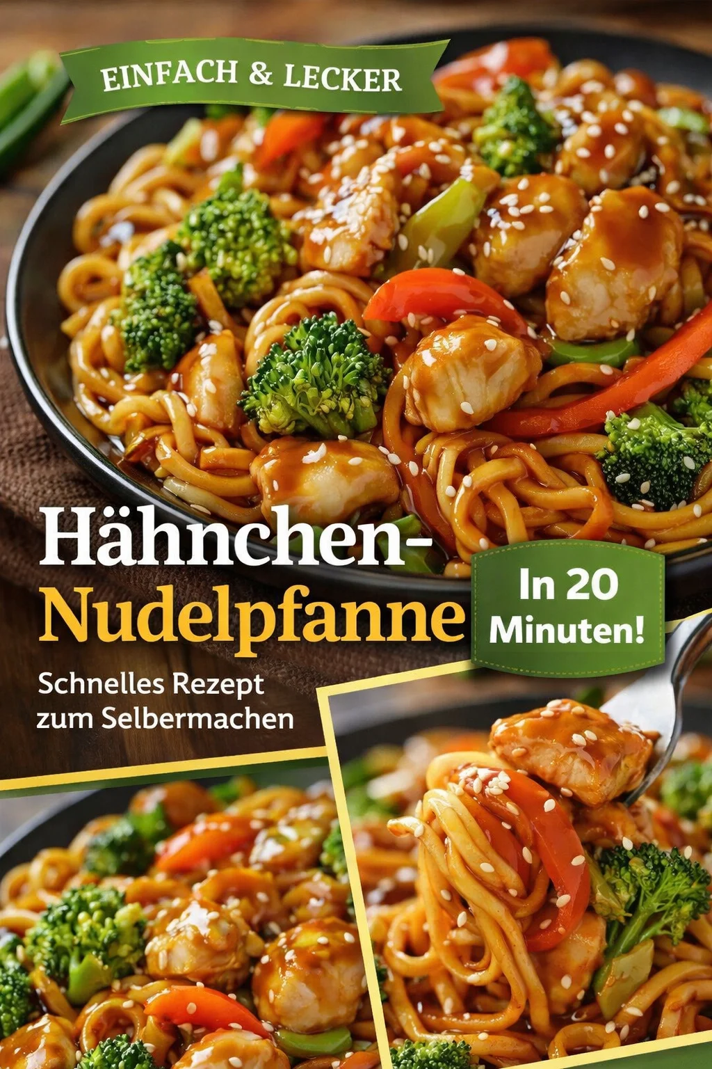 Verführerische Teriyaki Hähnchen-Nudeln für ein schnelles Dinner - Entdecke das ultimative Teriyaki Hähnchen-Nudeln Rezept! Zarte Hähnchenstücke, knackiges Gemüse und aromatische Udon-Nudeln vereinen sich in einem köstlichen Gericht, das leicht zuzubereiten ist. Perfekt für ein schnelles Abendessen! Probiere es jetzt aus und verwöhne deine Familie mit diesem leckeren Rezept. Klicke für die genauen Schritte! #Teriyaki #Hähnchen #Nudeln