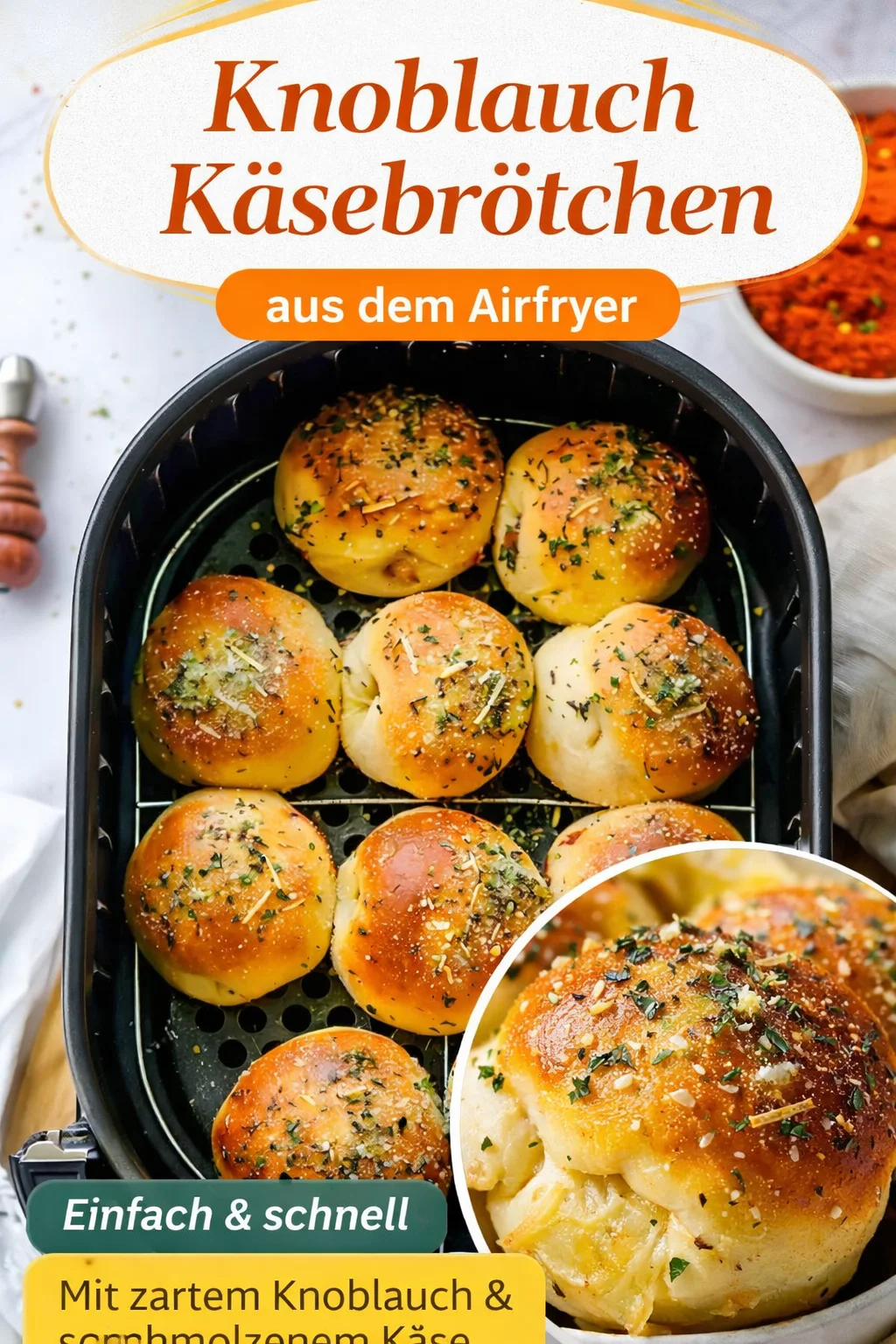 Airfryer Pizza Bomben: Schnelle und leckere Snack-Idee für Pizza-Liebhaber - Bist du ein echter Pizza-Fan? Probiere die unwiderstehlichen Airfryer Pizza Bomben aus! Diese kleinen, gefüllten Teigbällchen sind einfach zuzubereiten und perfekt für einen schnellen Snack oder ein entspanntes Abendessen. Mit nur wenigen Zutaten bringst du die Geschmacksexplosion von Pizza auf den Tisch. Lass dir diese leckere Idee nicht entgehen! Hol die Zutaten und leg los! #AirfryerRezepte #PizzaLiebhaber #SchnelleRezepte