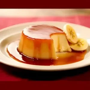 Cremiger Bananen-Flan, ein tropen-inspirierter Nachtisch mit frischen Bananen